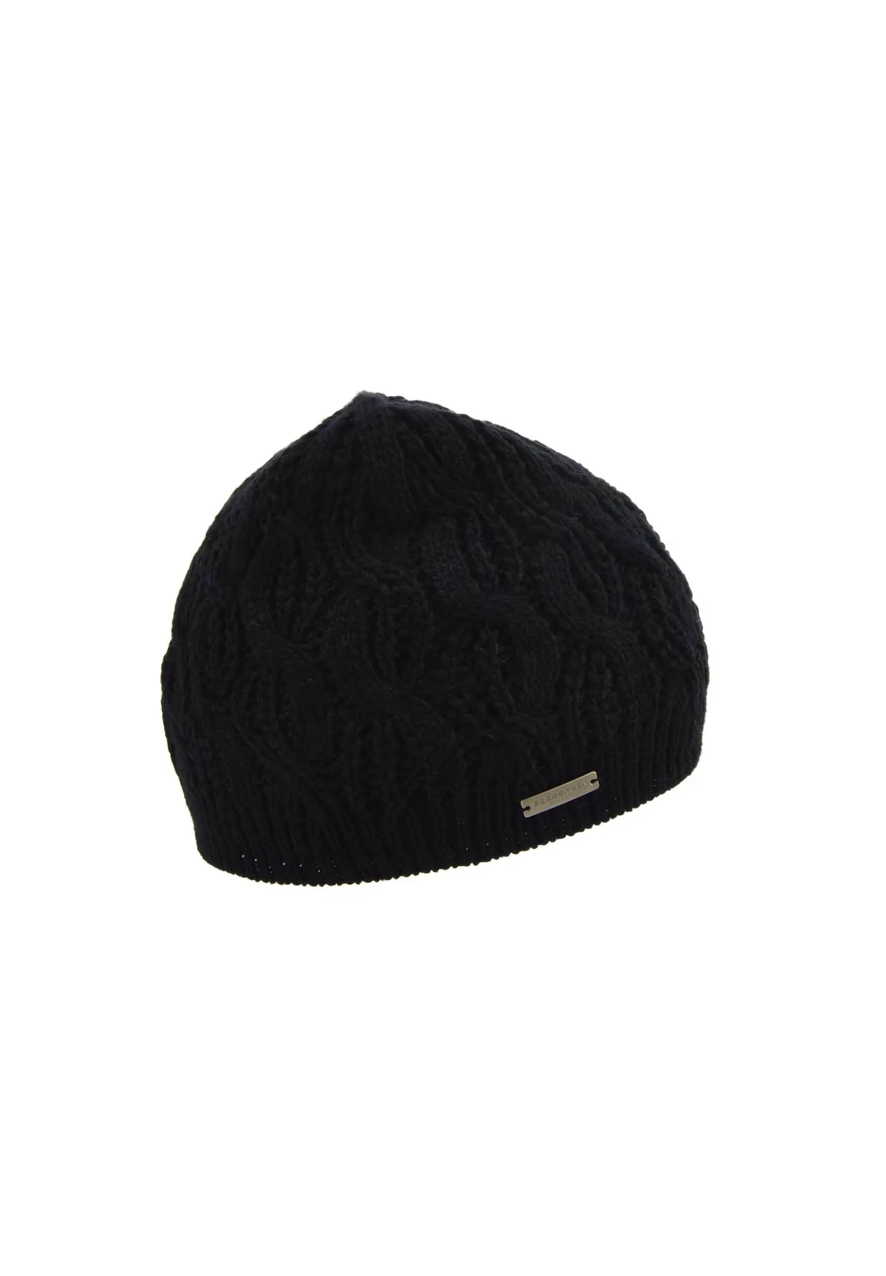 Klassische Beanie mit Zopfmuster