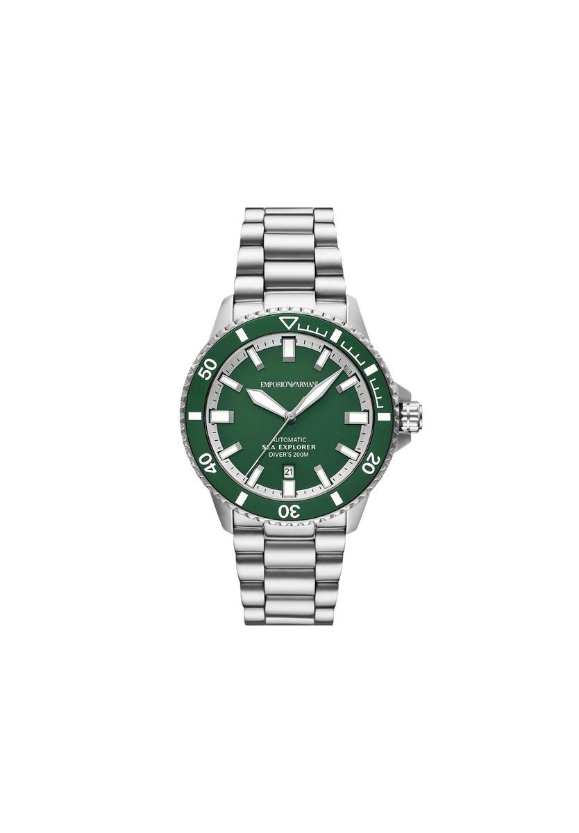 Sea Explorer Taucheruhr mit grünem Zifferblatt