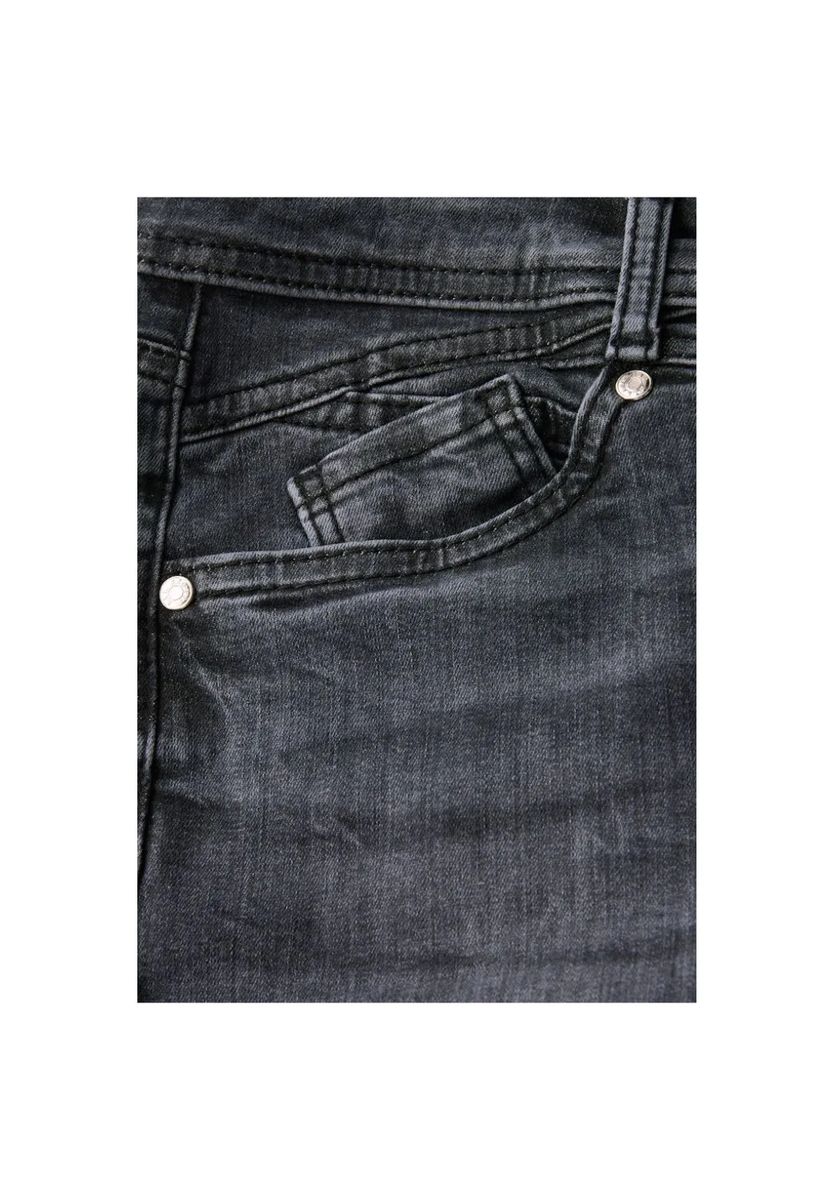 Schmal geschnittene Jane Jeans in Used-Optik
