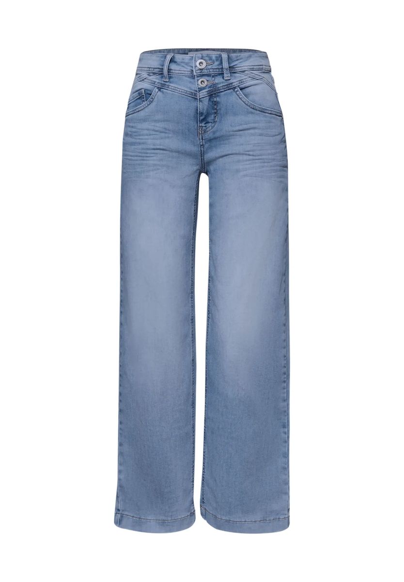 Weit geschnittene High-Waist-Jeans