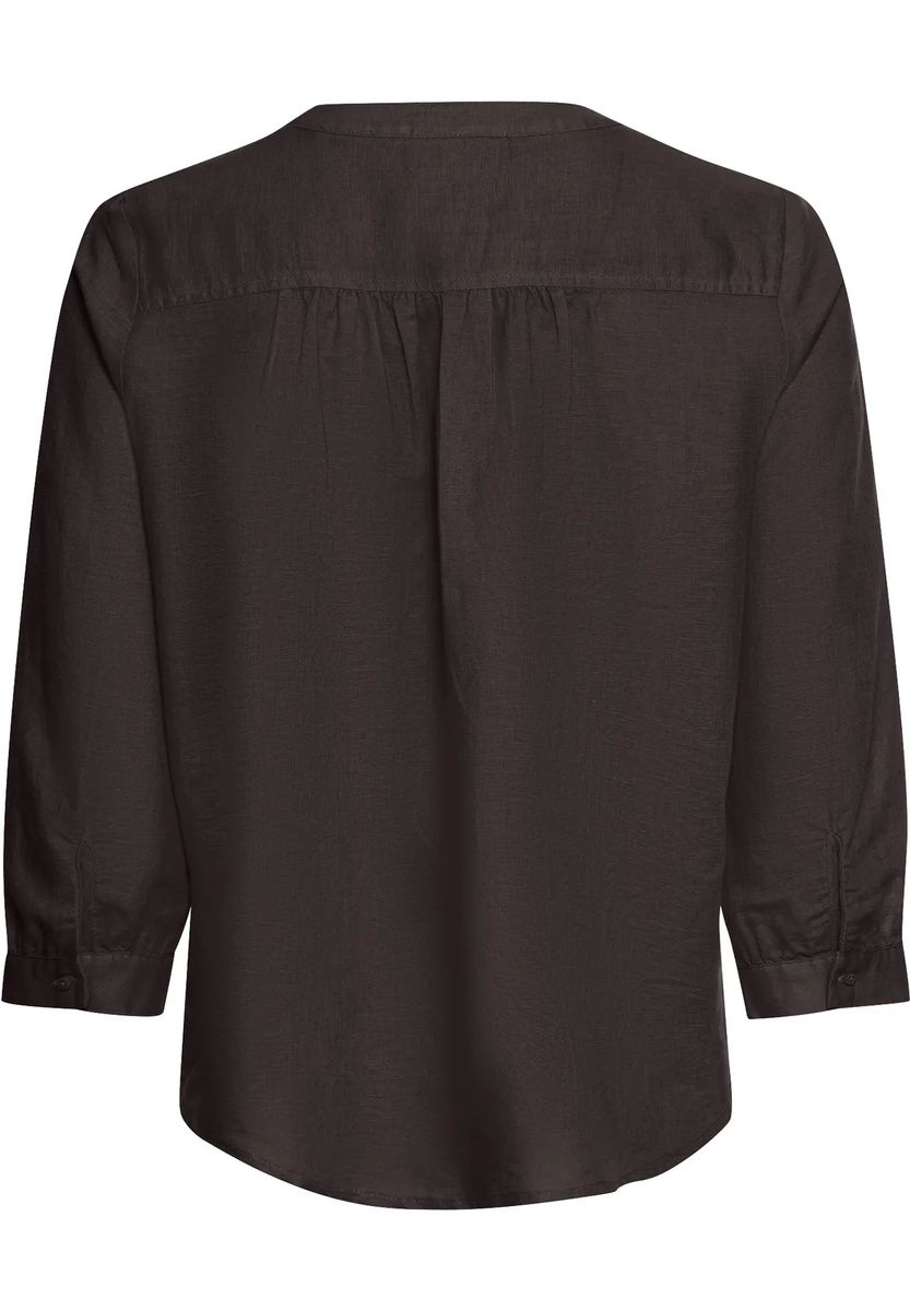 Lockere Tunika-Bluse mit V-Ausschnitt