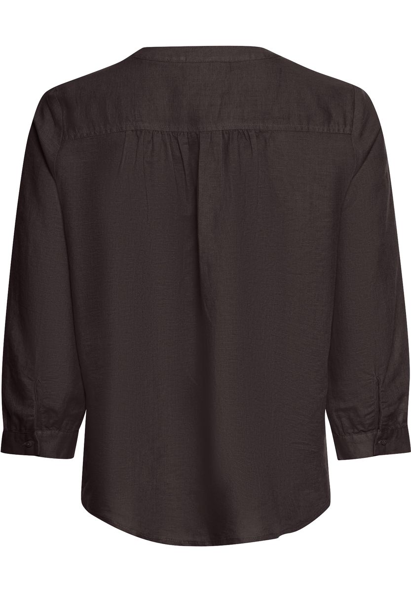 Lockere Tunika-Bluse mit V-Ausschnitt