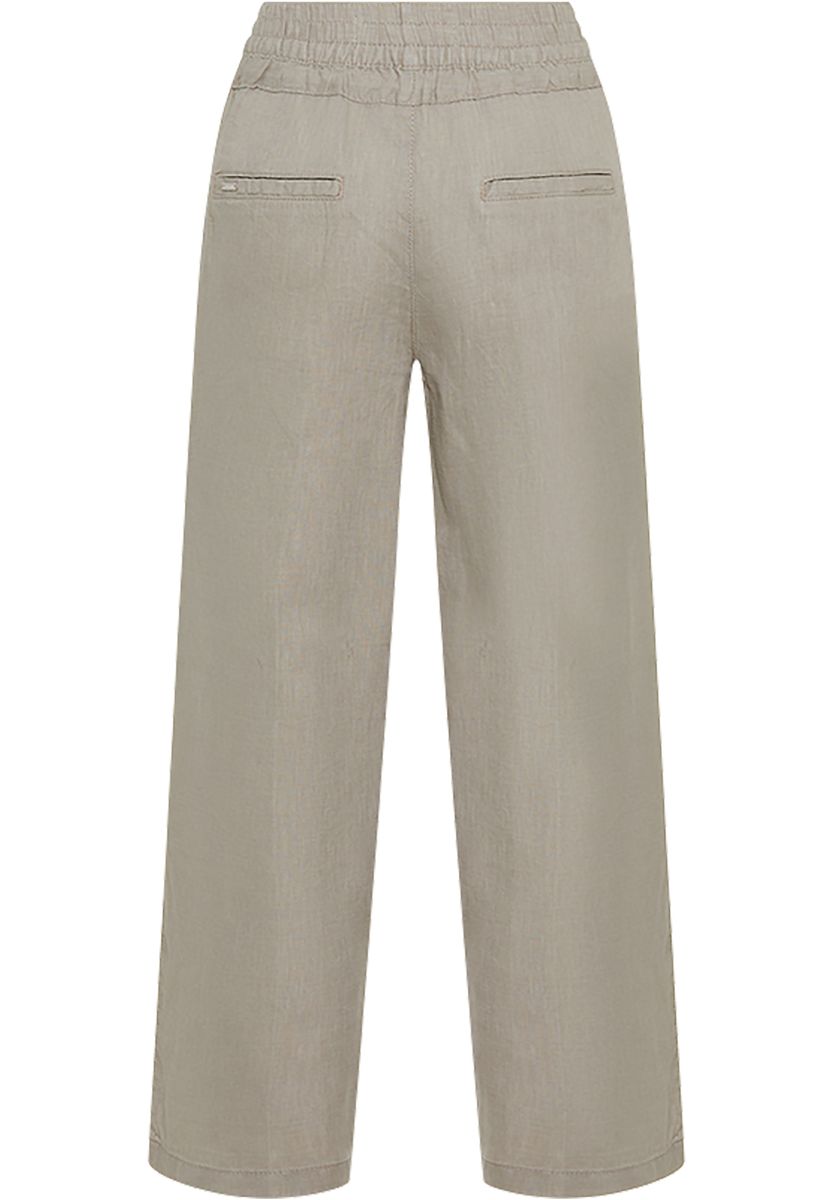Weite Leinenhose mit Tunnelzug