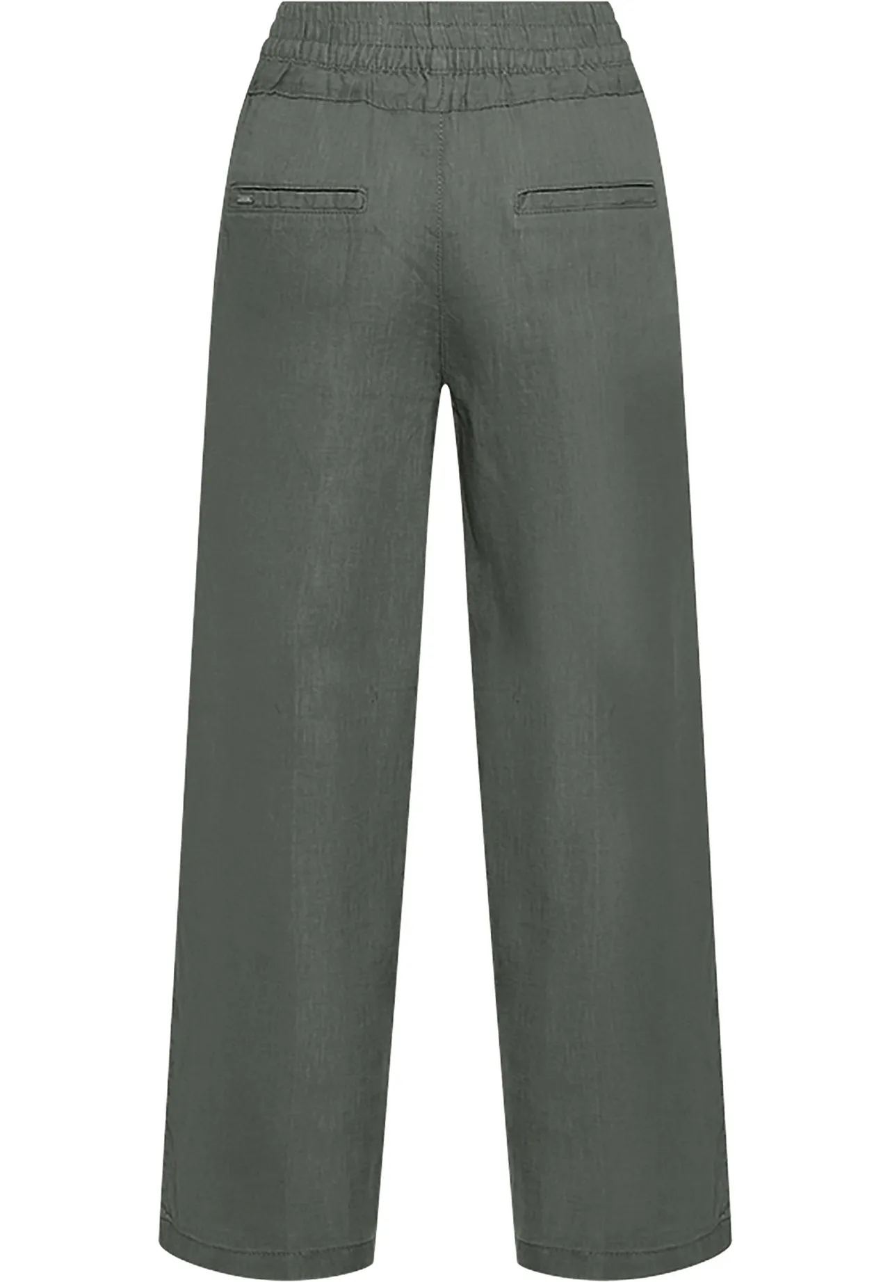 Weite High-Waist Leinenhose
