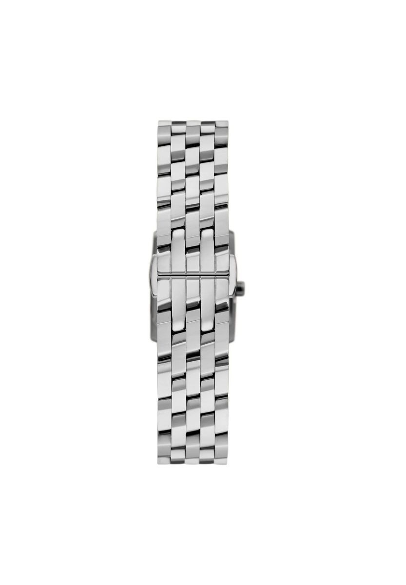 Elegante quadratische silberne Armbanduhr