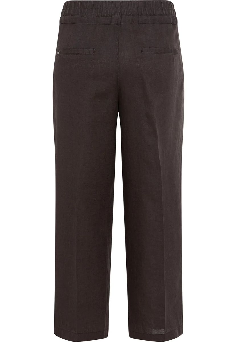 Leinenhose mit weitem Bein und Tunnelzug