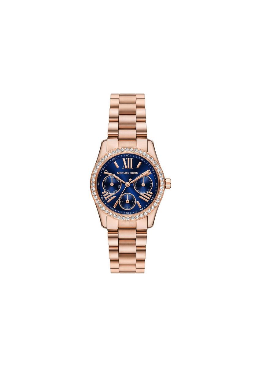 Elegante Roségold Damen Chronograph Uhr