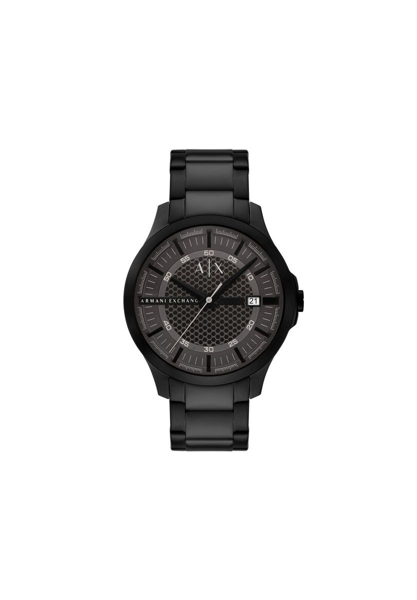 Moderne minimalistische schwarze Uhr