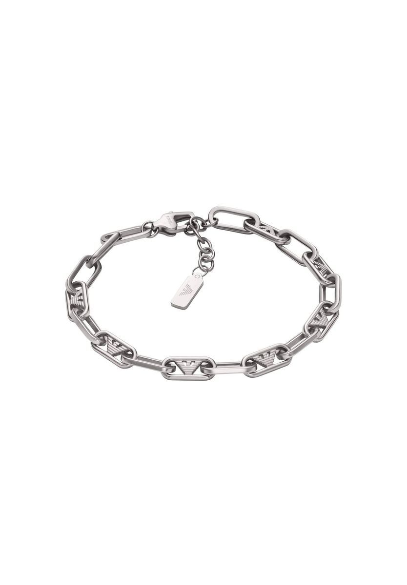 Herren Edelstahl Gliederarmband Silber