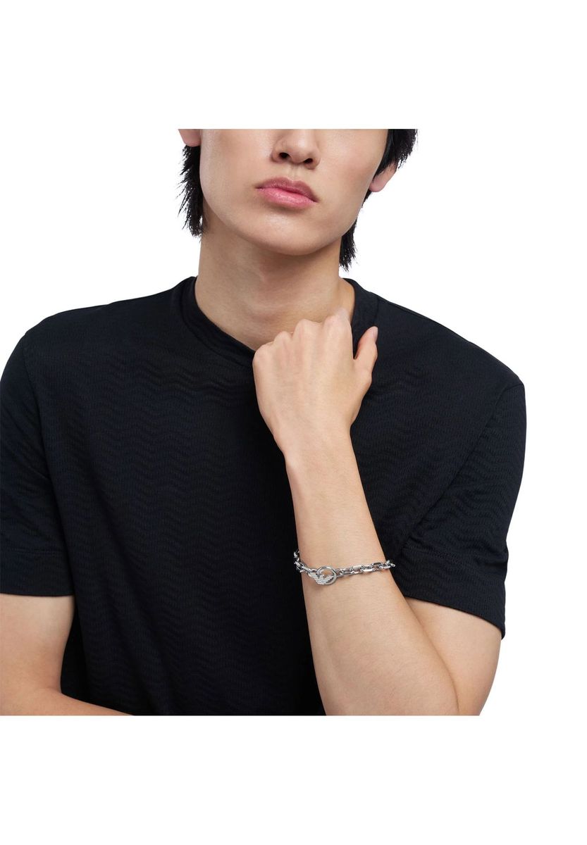 Herren Edelstahl ID Armband poliert