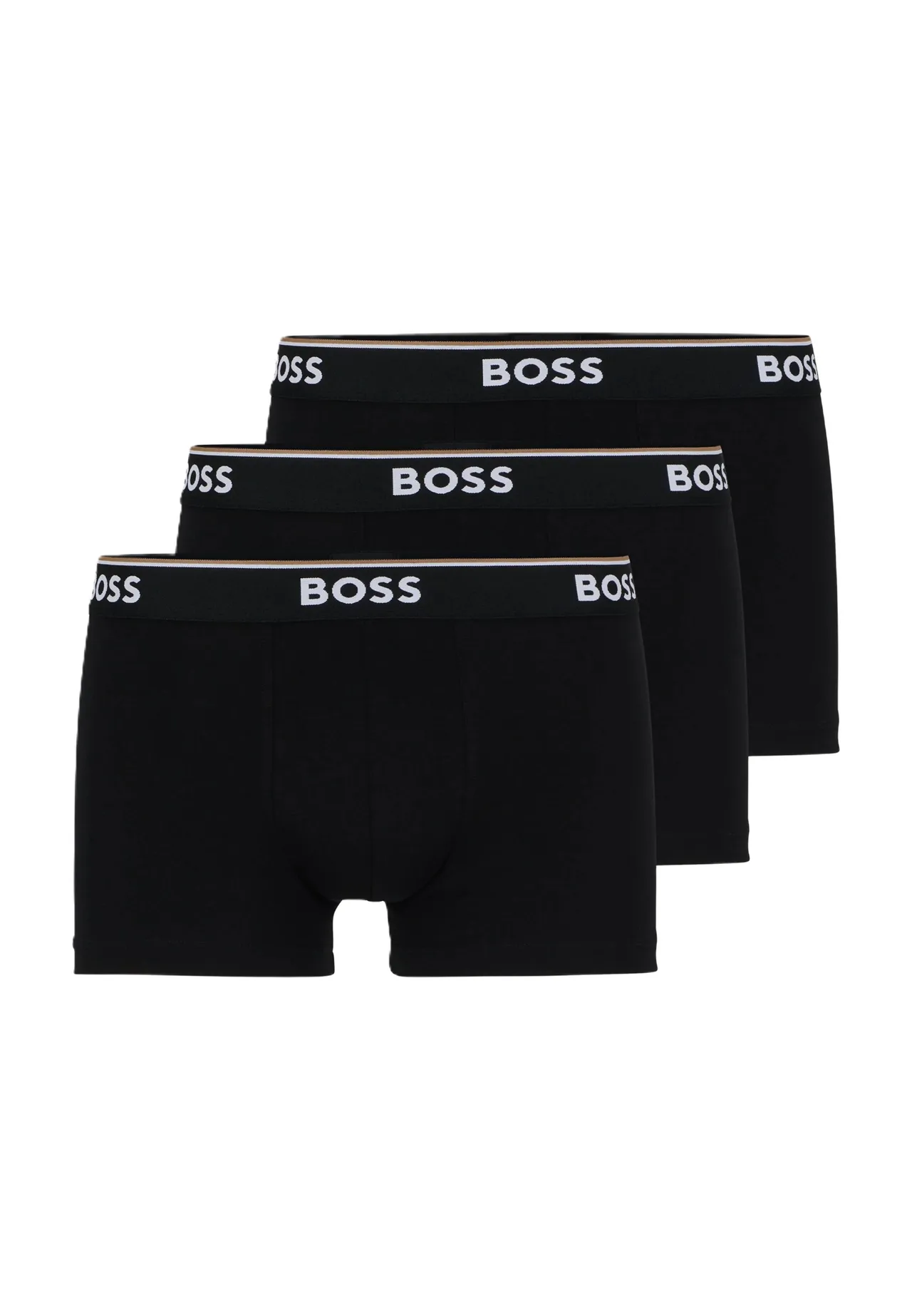 3er-Pack Eng Anliegende Trunks mit Logo-Bund