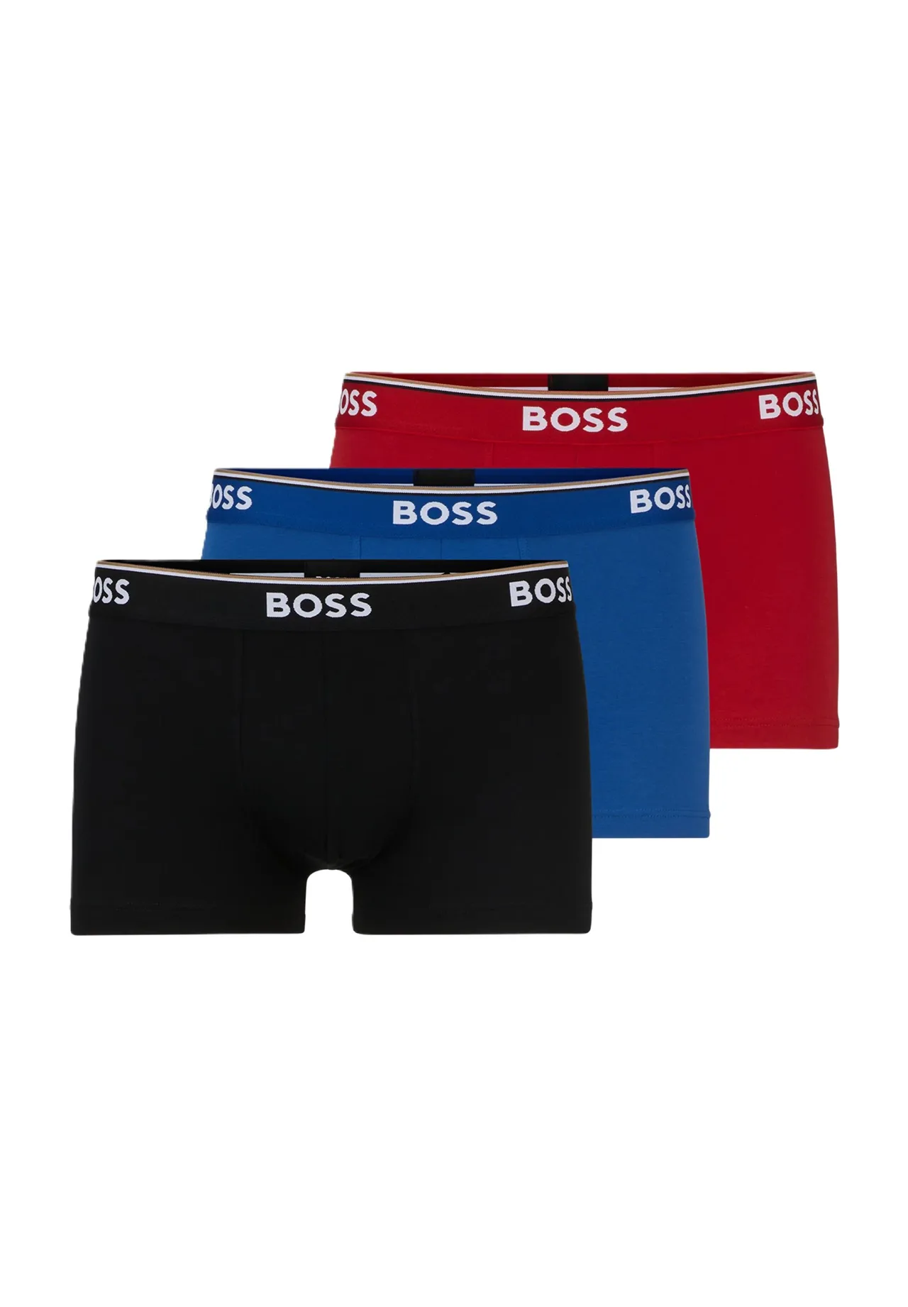 Stretch-Baumwoll-Trunks mit Logo-Bund