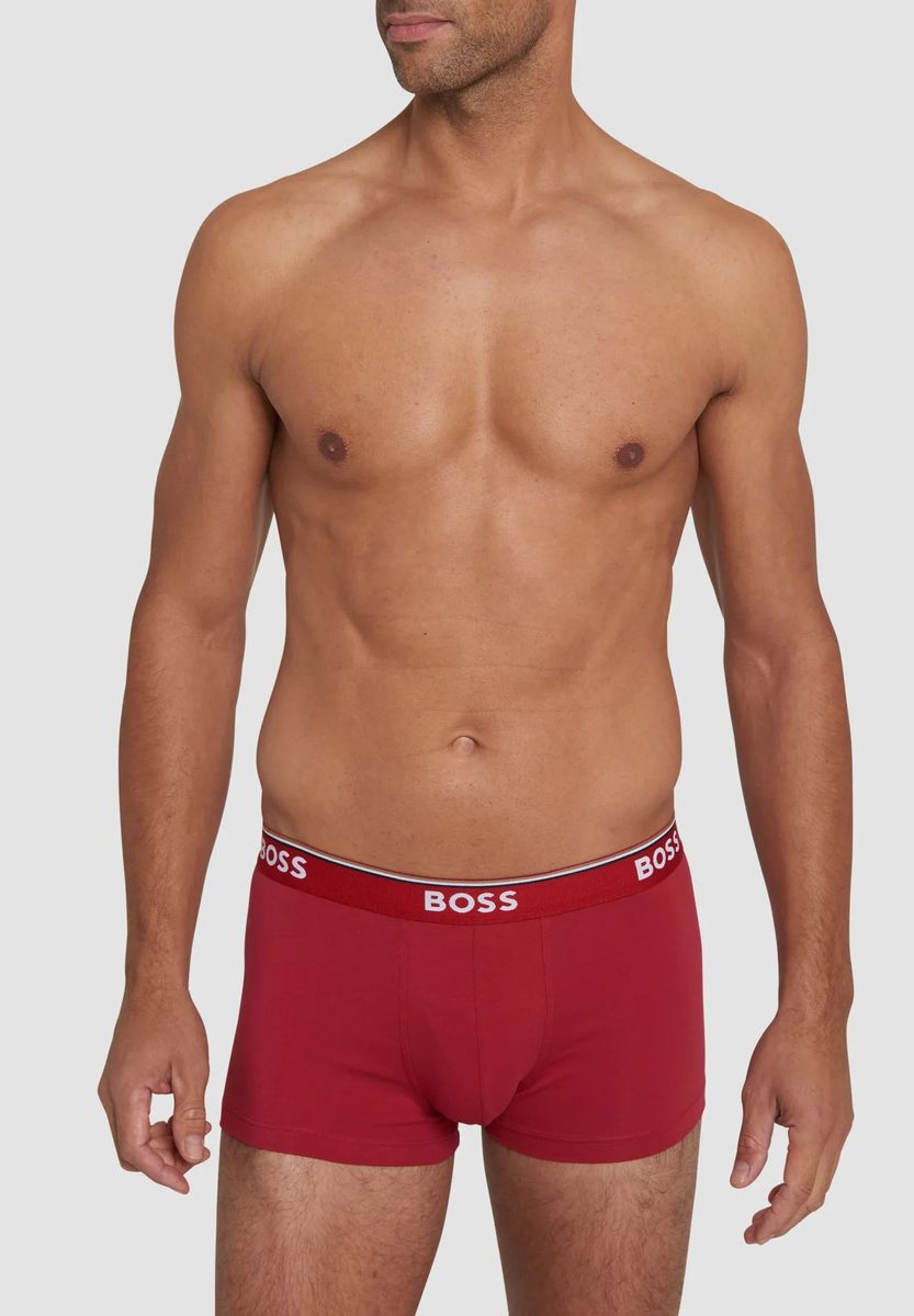 Stretch-Baumwoll-Trunks mit Logo-Bund