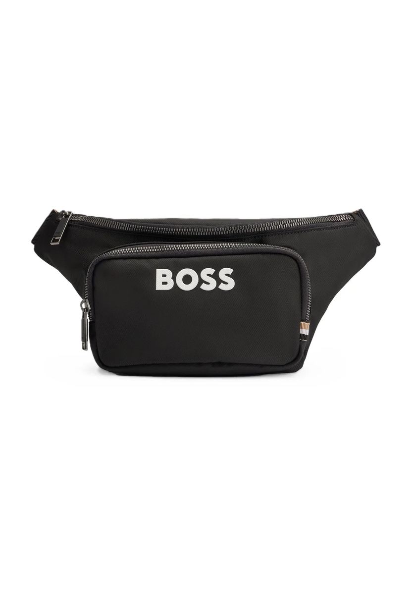 Gürteltasche mit Logo-Print und Fronttasche