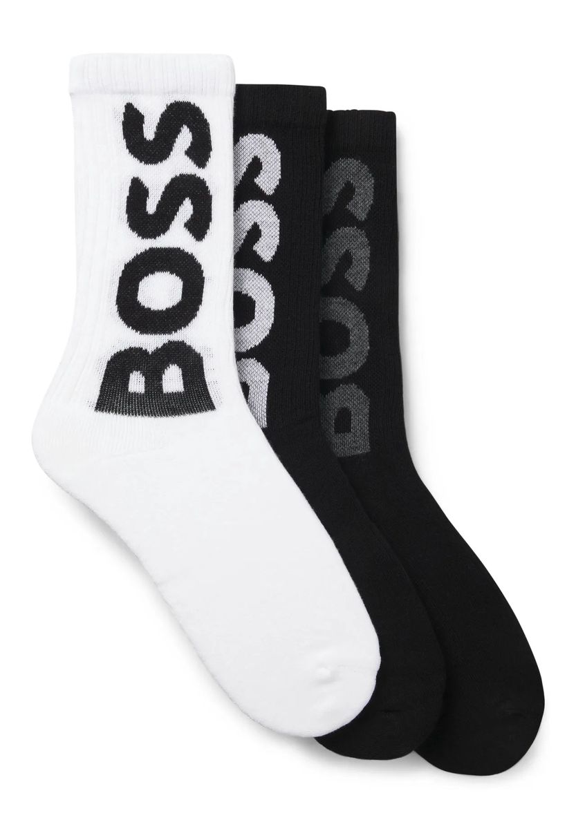 Gepolstertes Crew-Socken-Set mit Logo