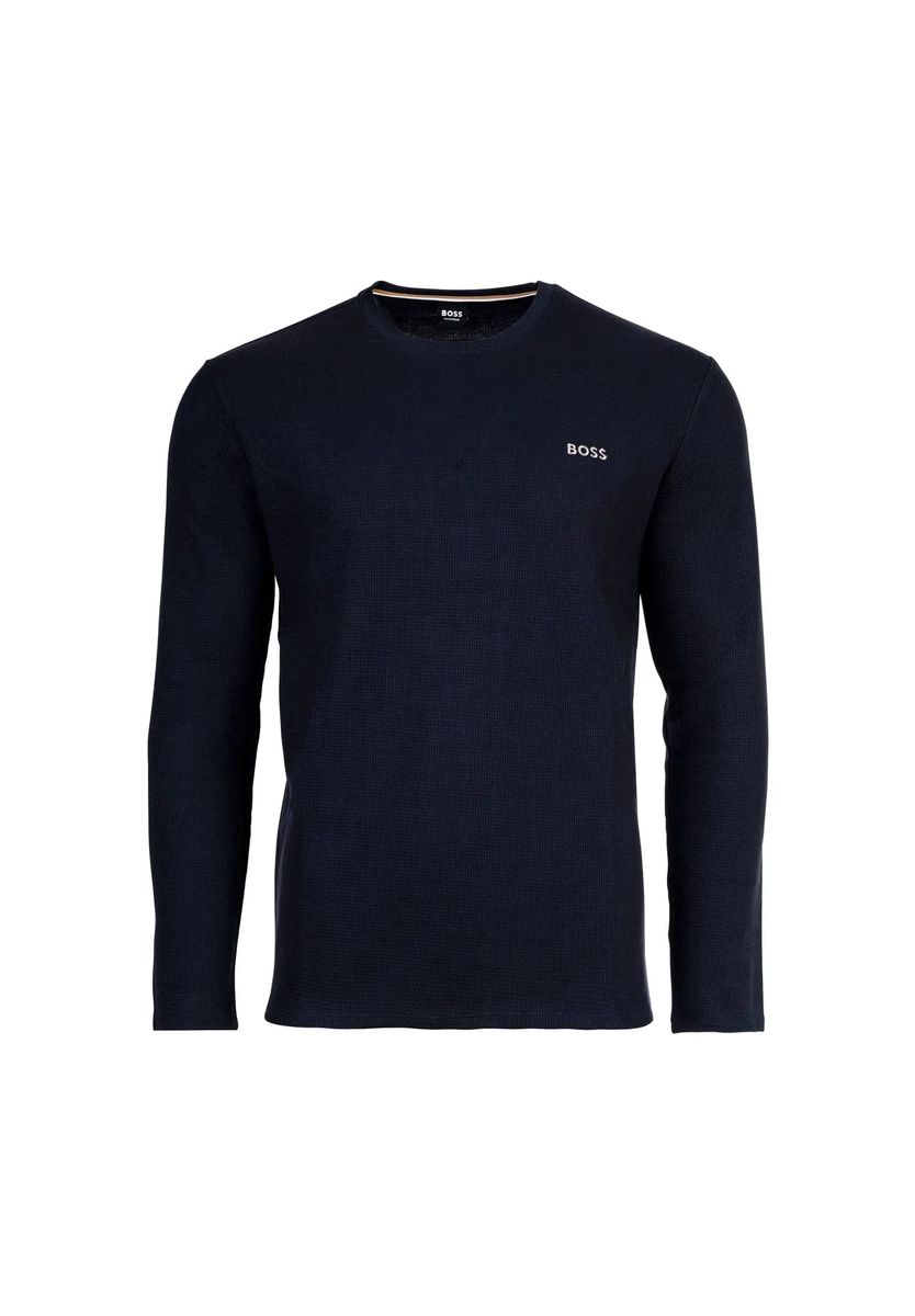 Langarmshirt mit Waffelstruktur