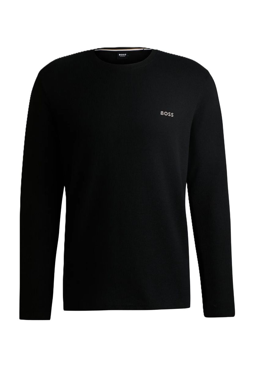 Klassisches Waffelstrick Langarmshirt