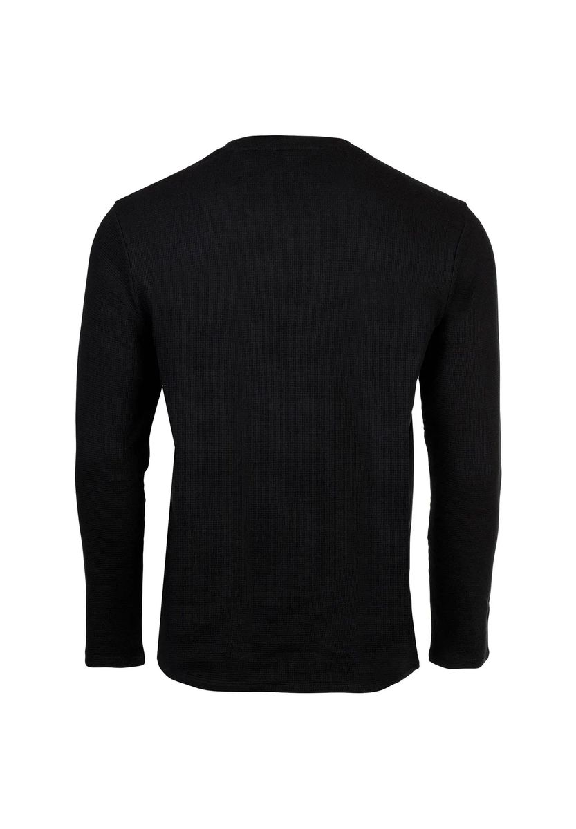 Klassisches Waffelstrick Langarmshirt