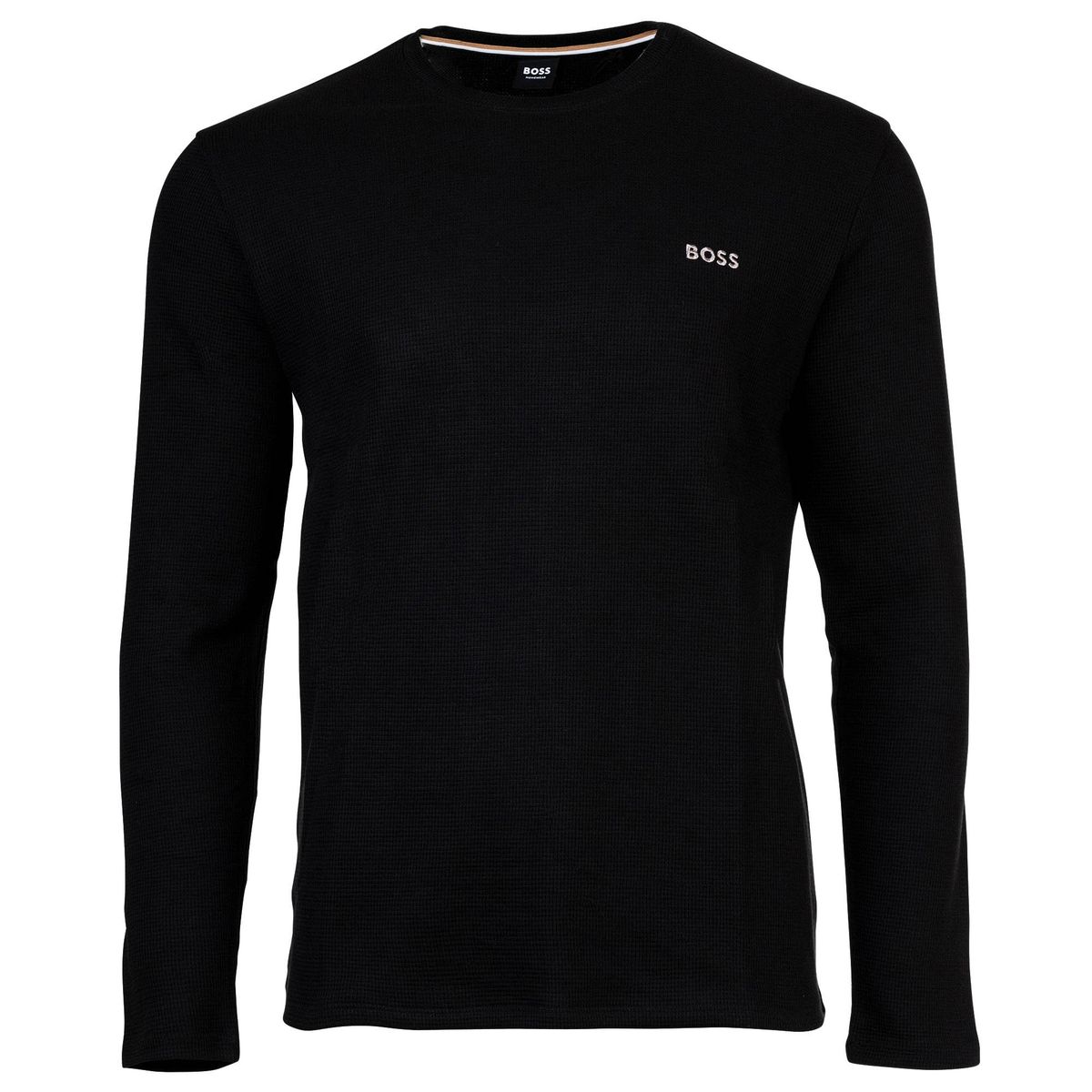 Klassisches Waffelstrick Langarmshirt