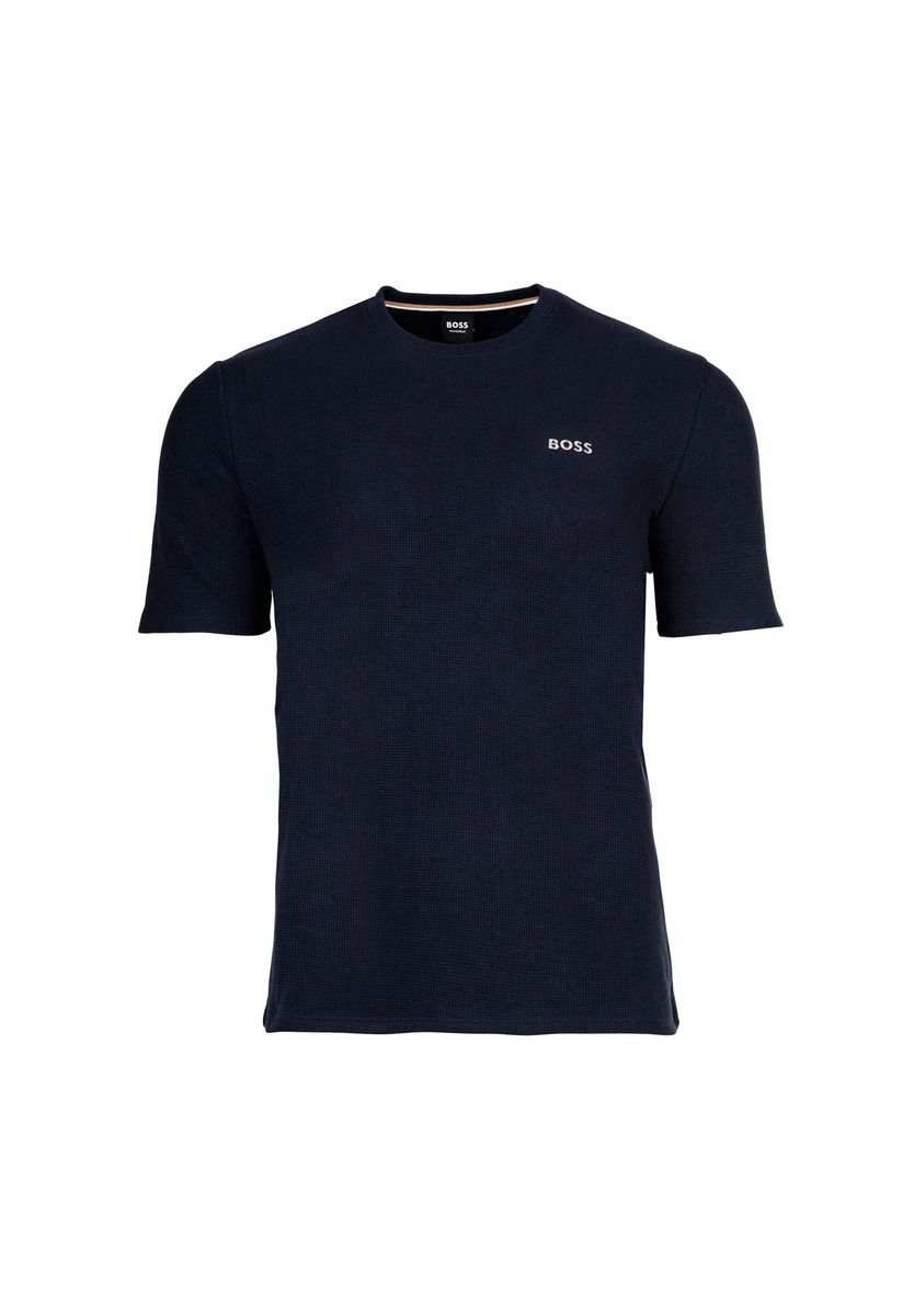 T-Shirt mit Waffelstruktur Logo