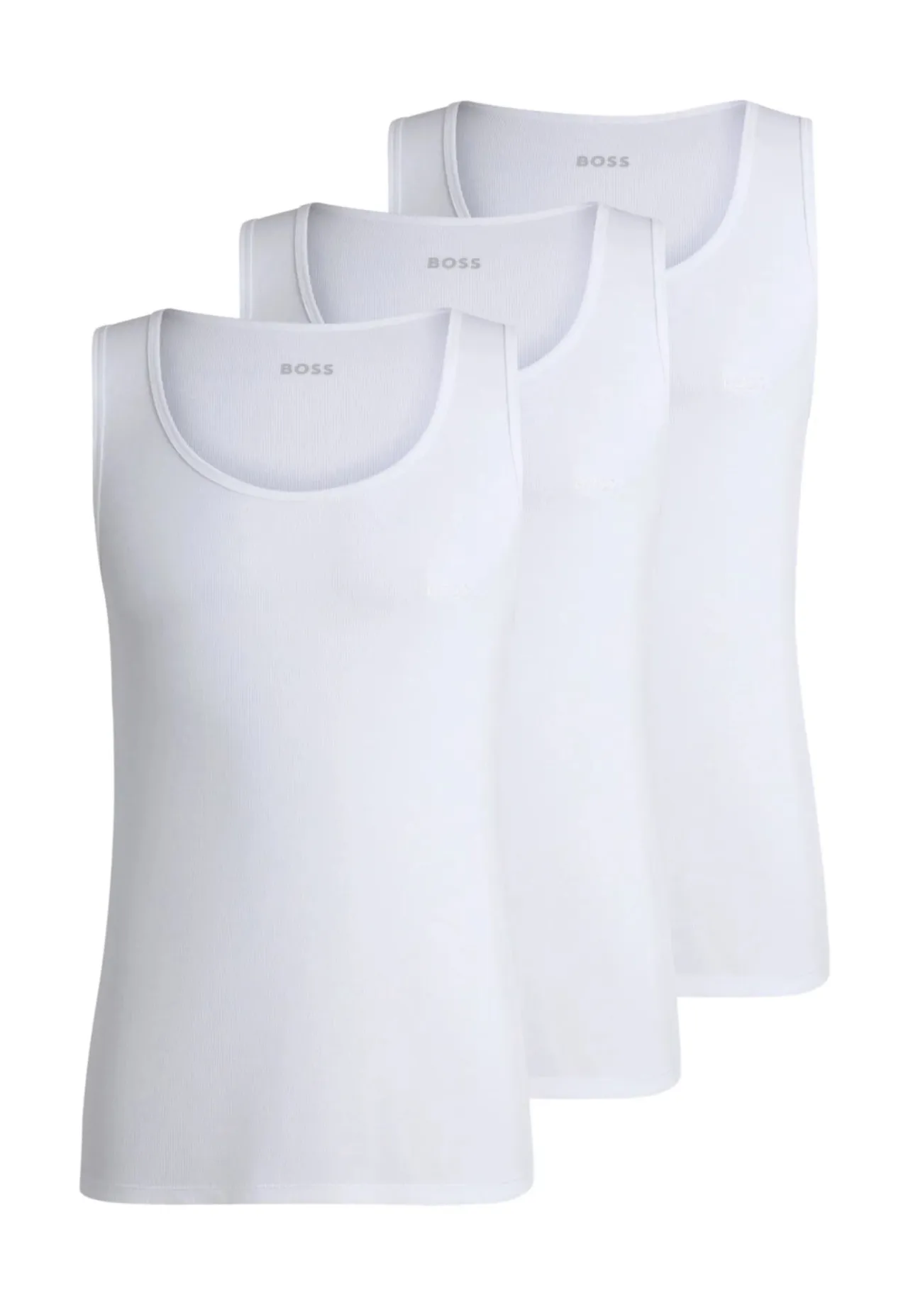 Klassische gerippte Baumwoll-Tanktops
