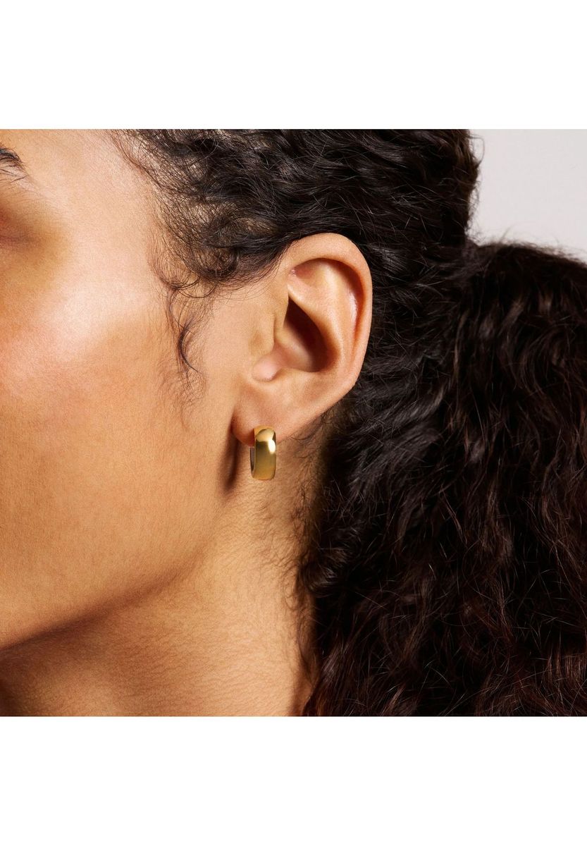 Zweifarbige Edelstahl-Creolen