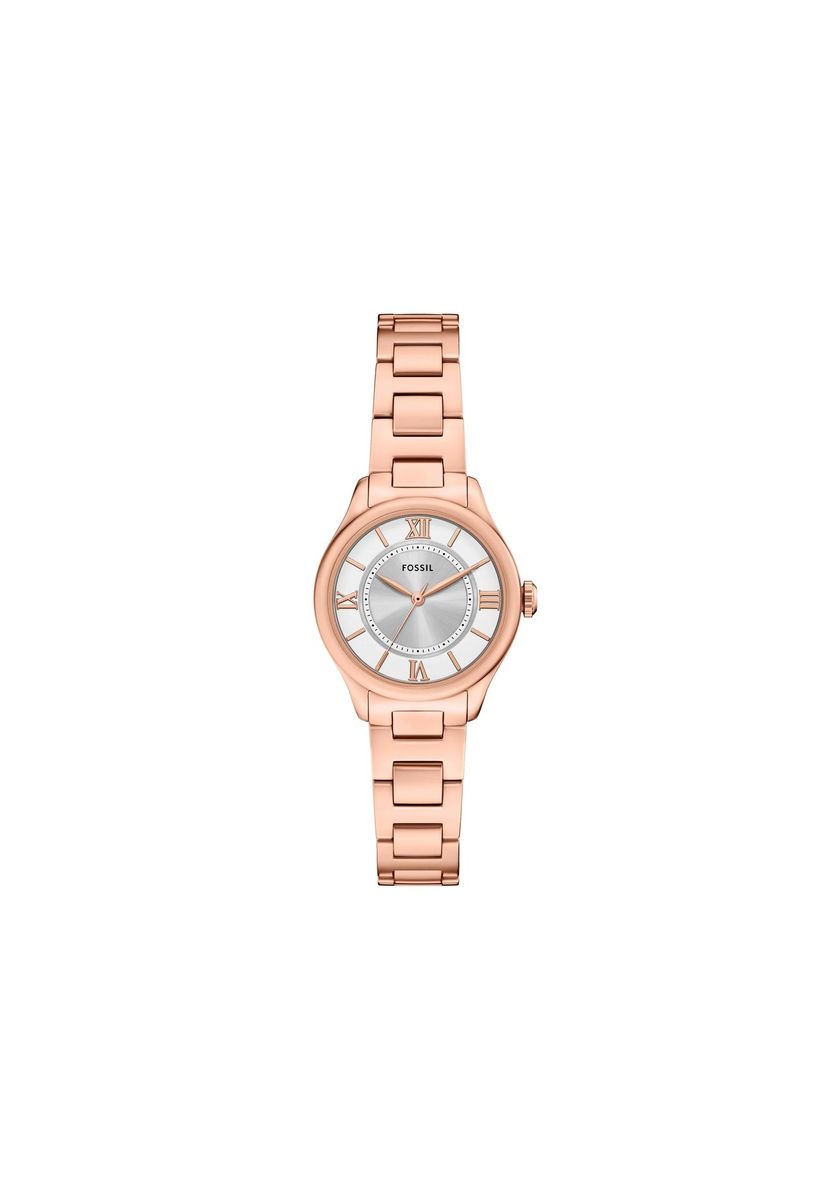 Elegante roségoldene Edelstahl Armbanduhr