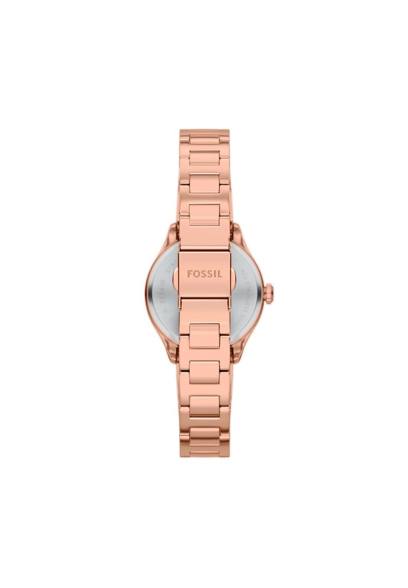 Elegante roségoldene Edelstahl Armbanduhr