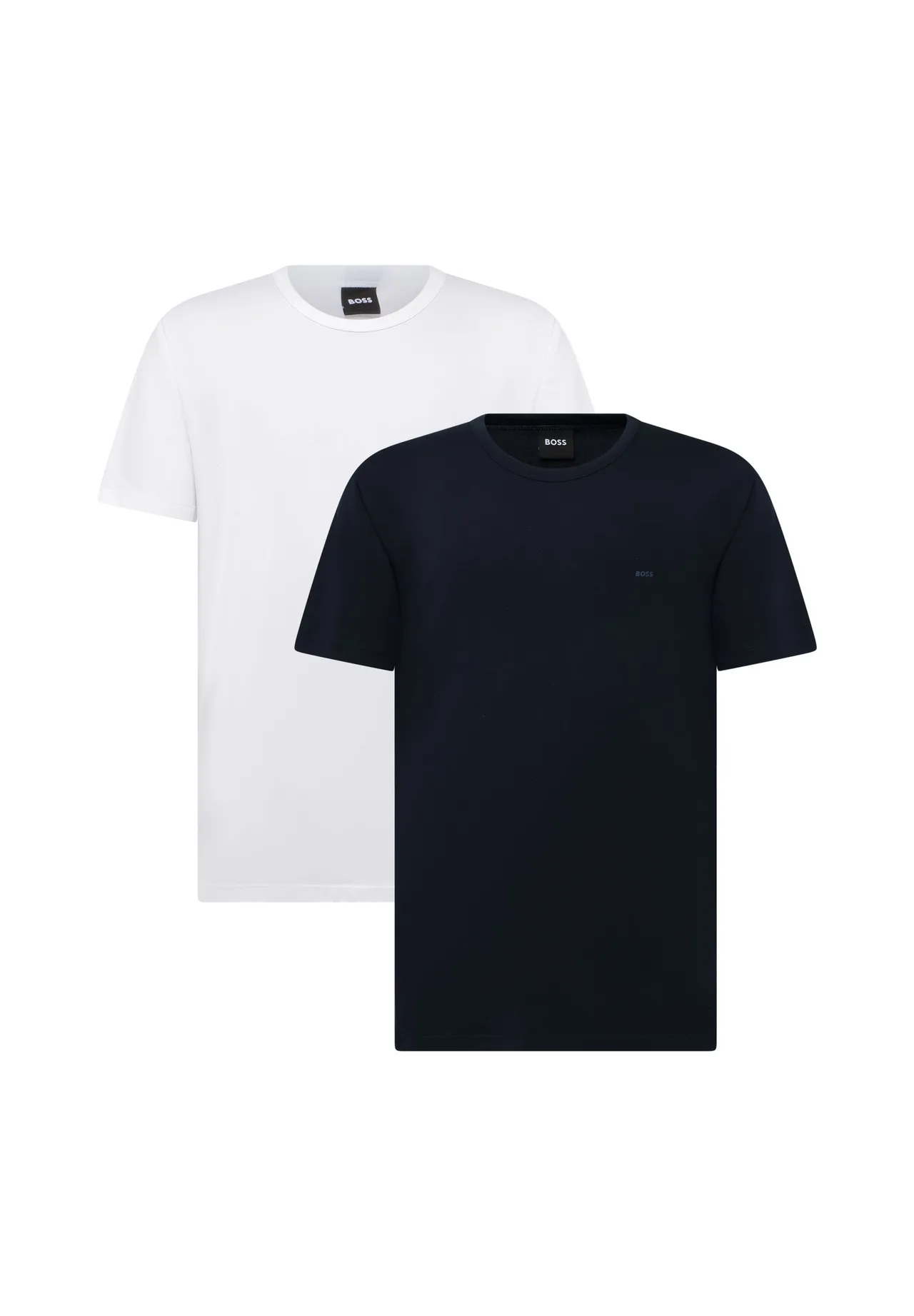 Essenzielle Baumwoll-Mix Rundhals T-Shirts