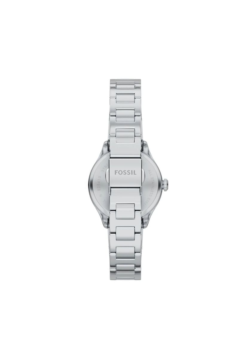 Silberne Edelstahl Analog Armbanduhr