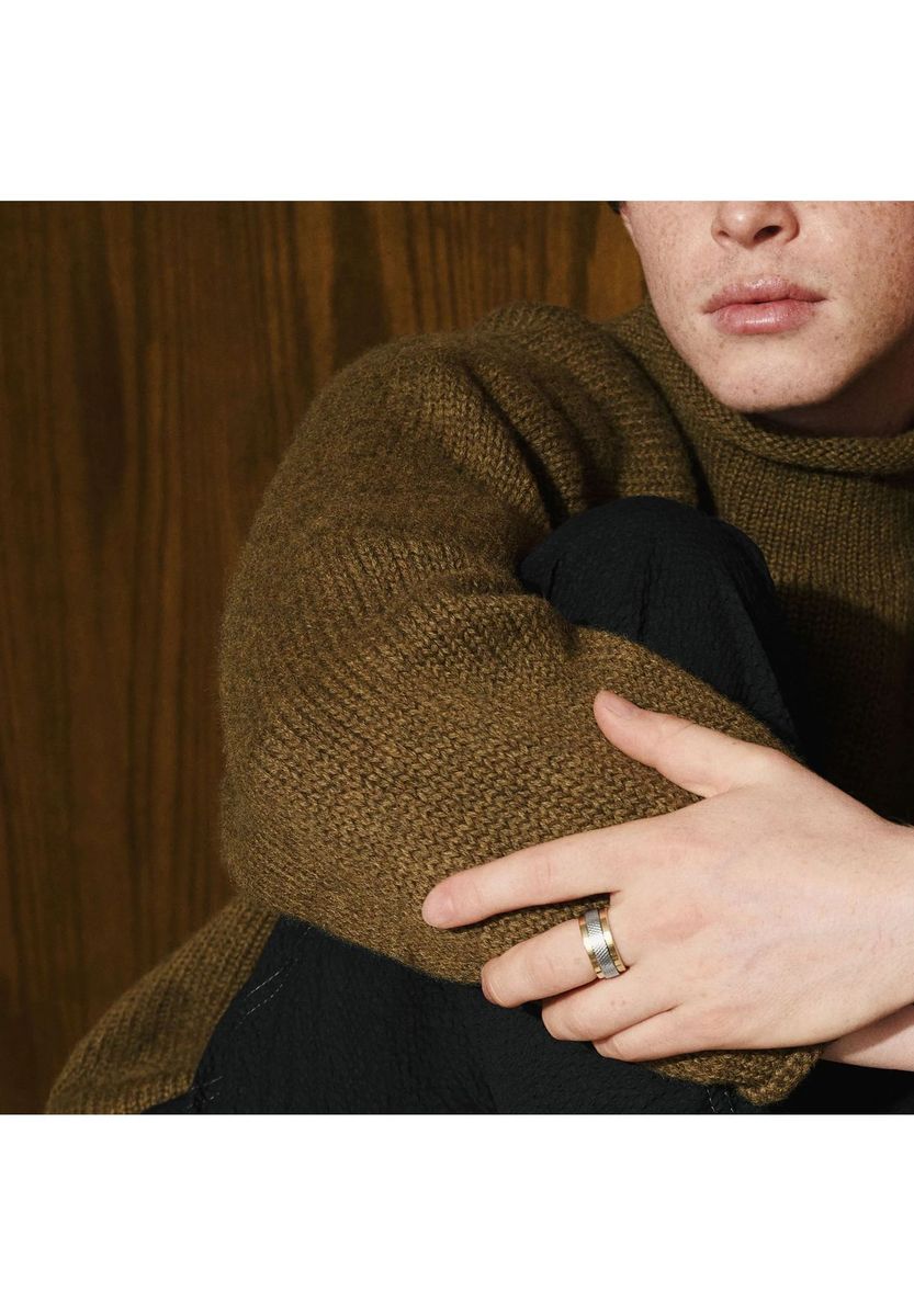 Bicolor Edelstahl Herrenring