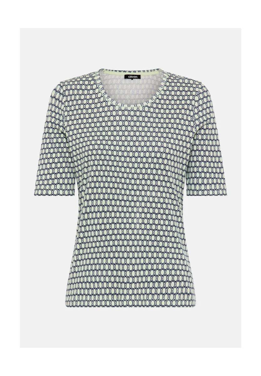 T-Shirt mit geometrischem Allover-Muster