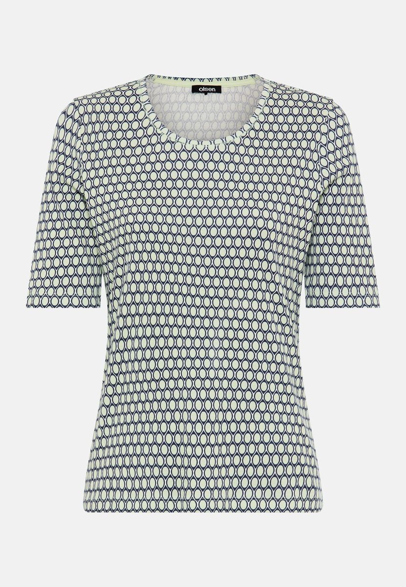 T-Shirt mit geometrischem Allover-Muster