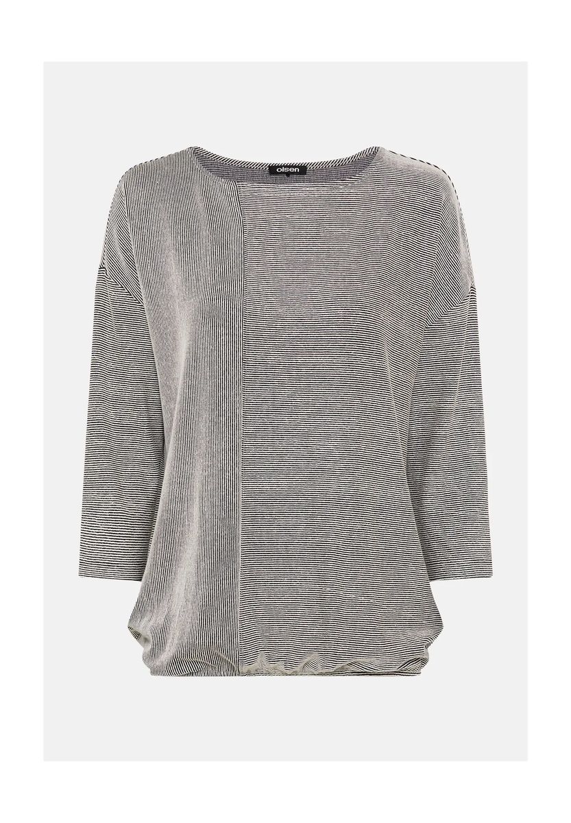 Gestreiftes Shirt mit 3/4-Arm