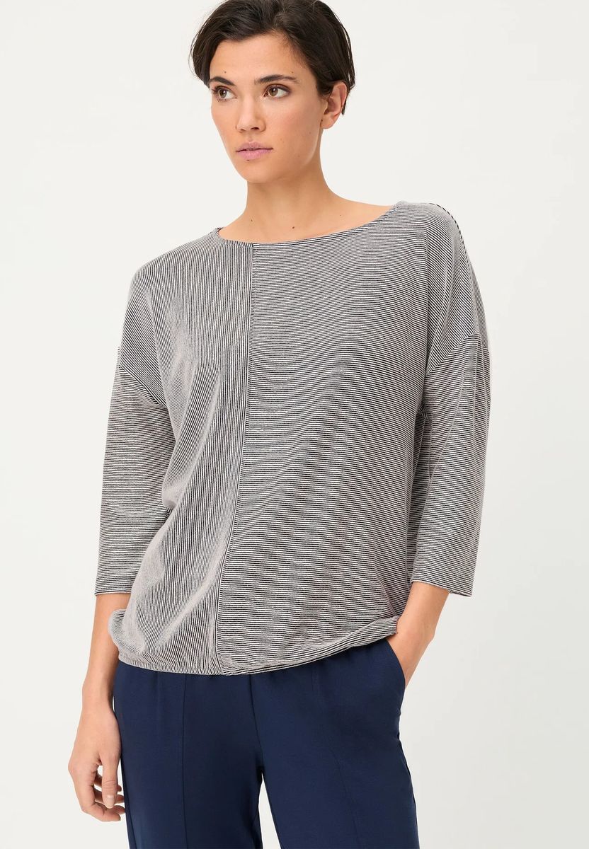 Gestreiftes Shirt mit 3/4-Arm
