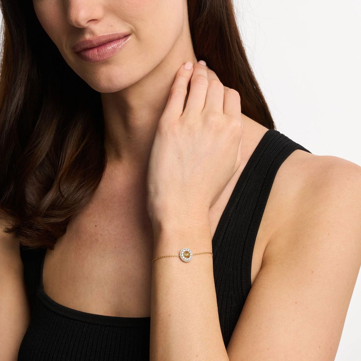 Silbernes MK-Logo, verstellbares Armband
