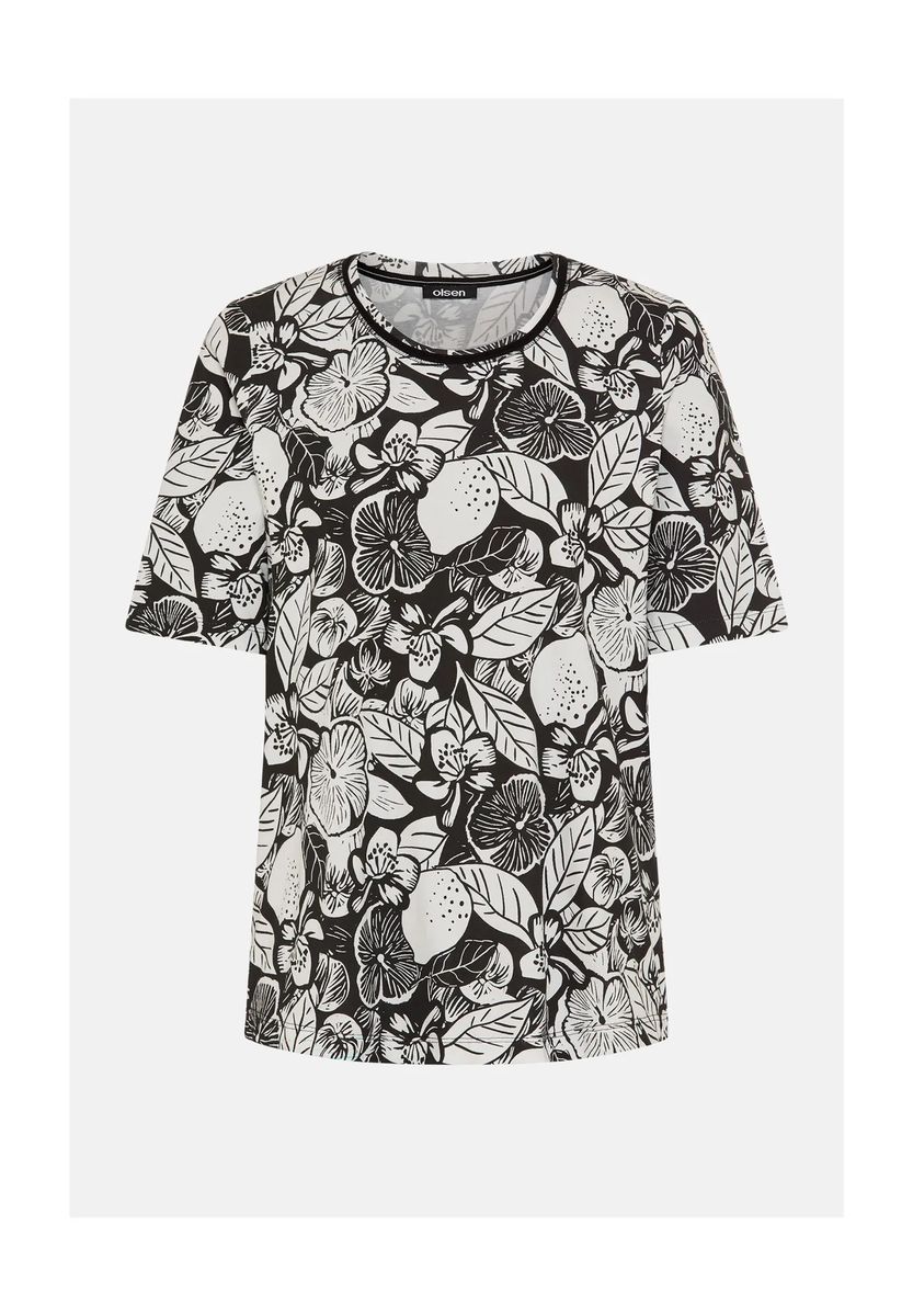 T-Shirt mit botanischem Print