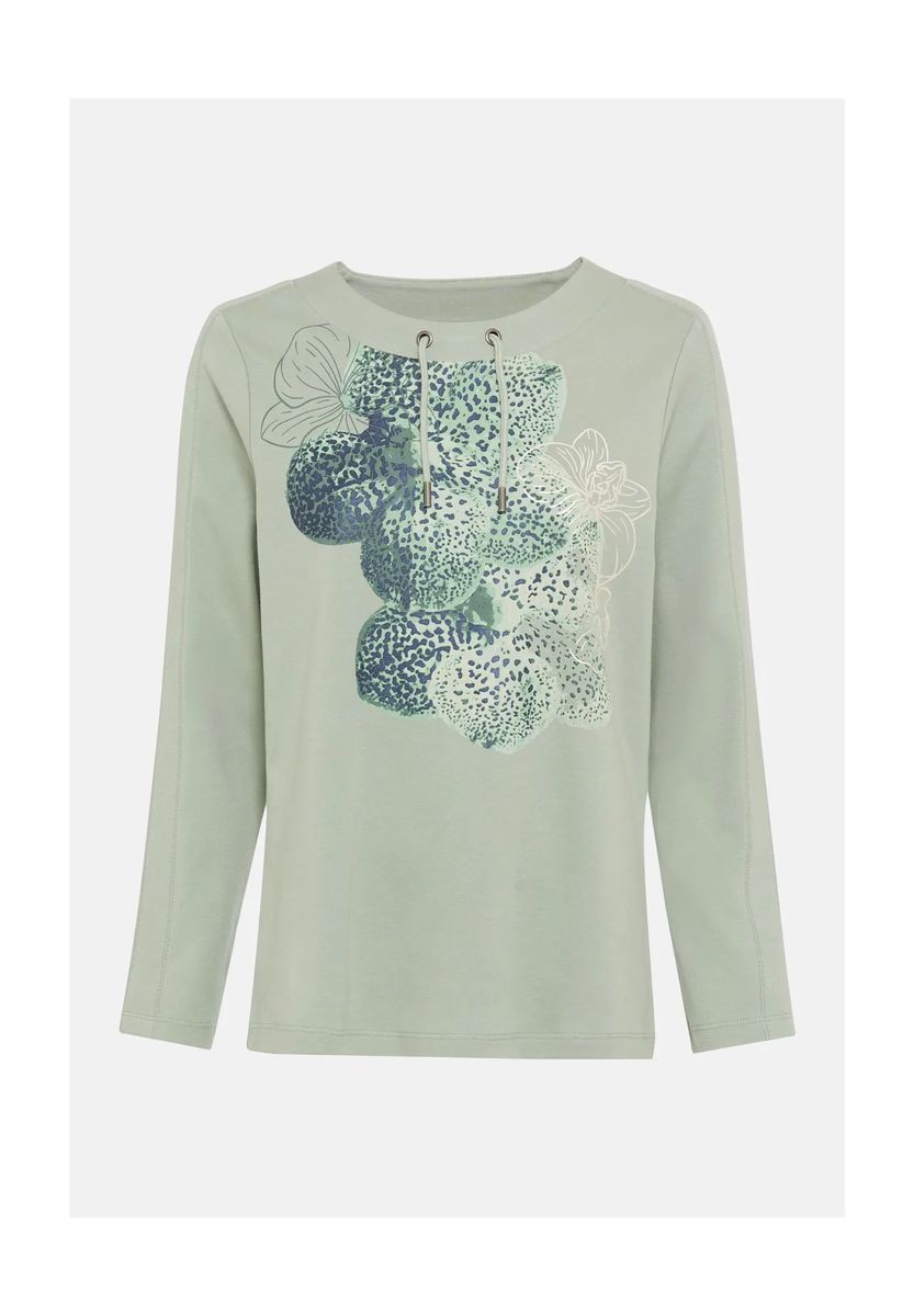 Sweatshirt mit floralem Grafikprint