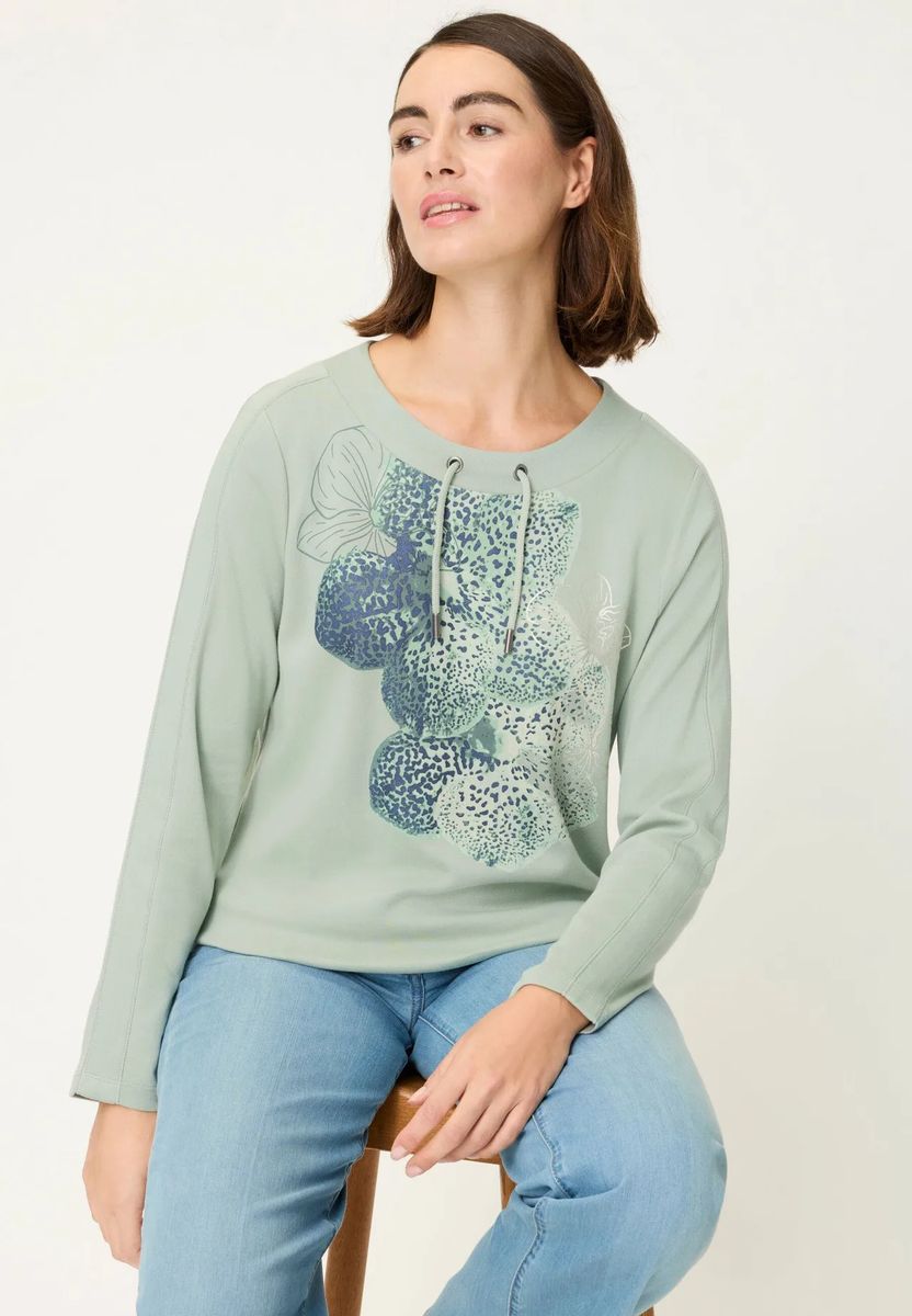 Sweatshirt mit floralem Grafikprint