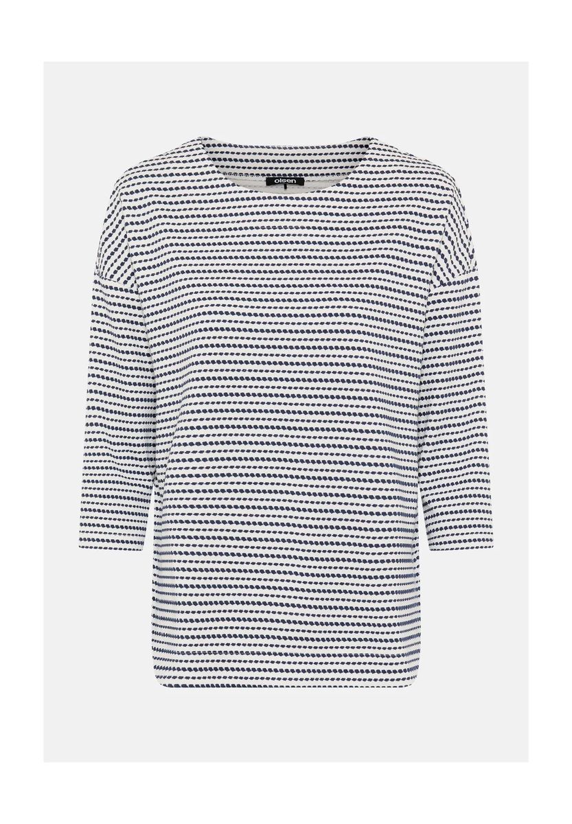 Gemustertes Sweatshirt mit 3/4-Ärmeln