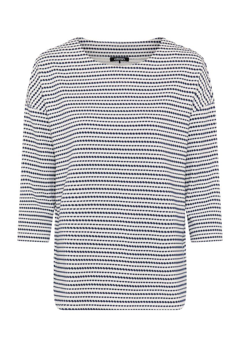 Gemustertes Sweatshirt mit 3/4-Ärmeln