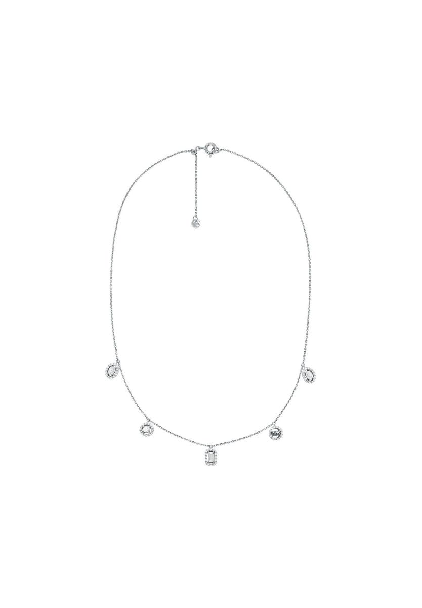 Silberkette mit Zirkonia-Anhängern