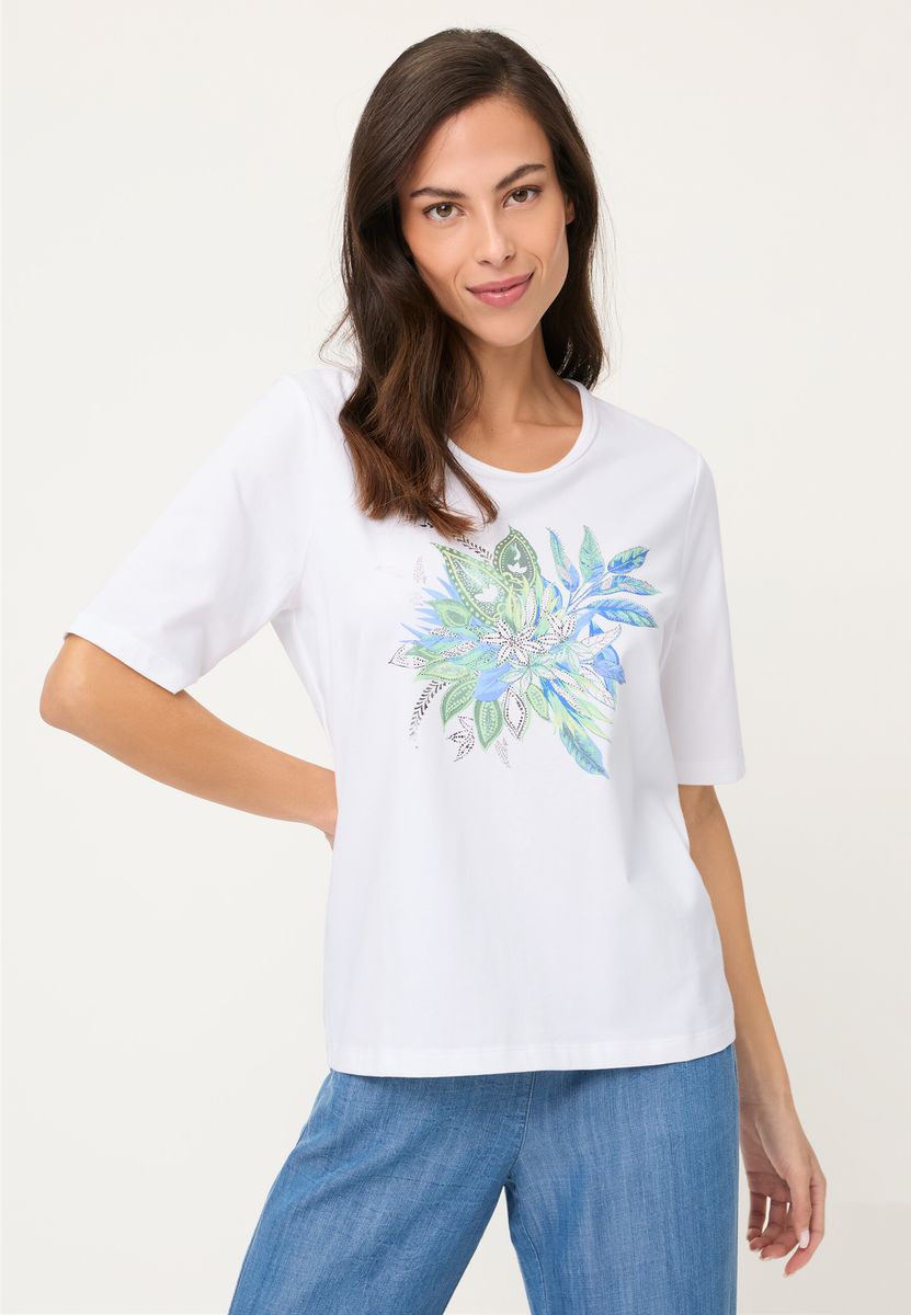 T-Shirt mit floralem Grafikprint