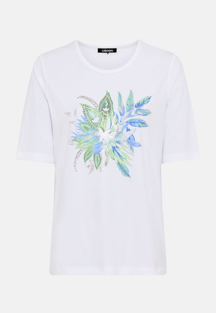 T-Shirt mit floralem Grafikprint