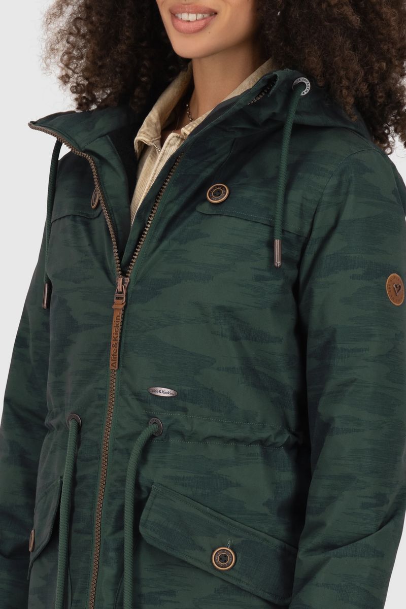 Gefütterter Winterparka mit Kapuze