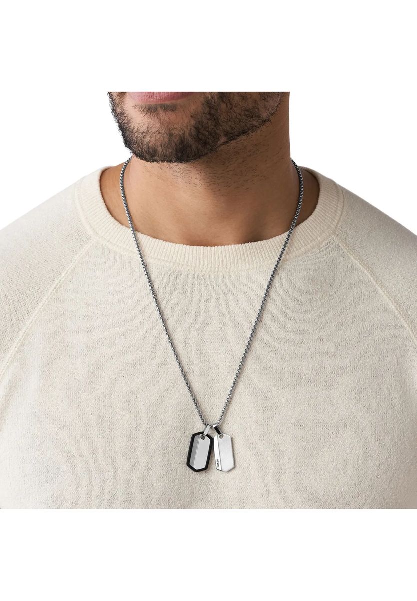Halskette mit doppelten Dog-Tag-Anhängern