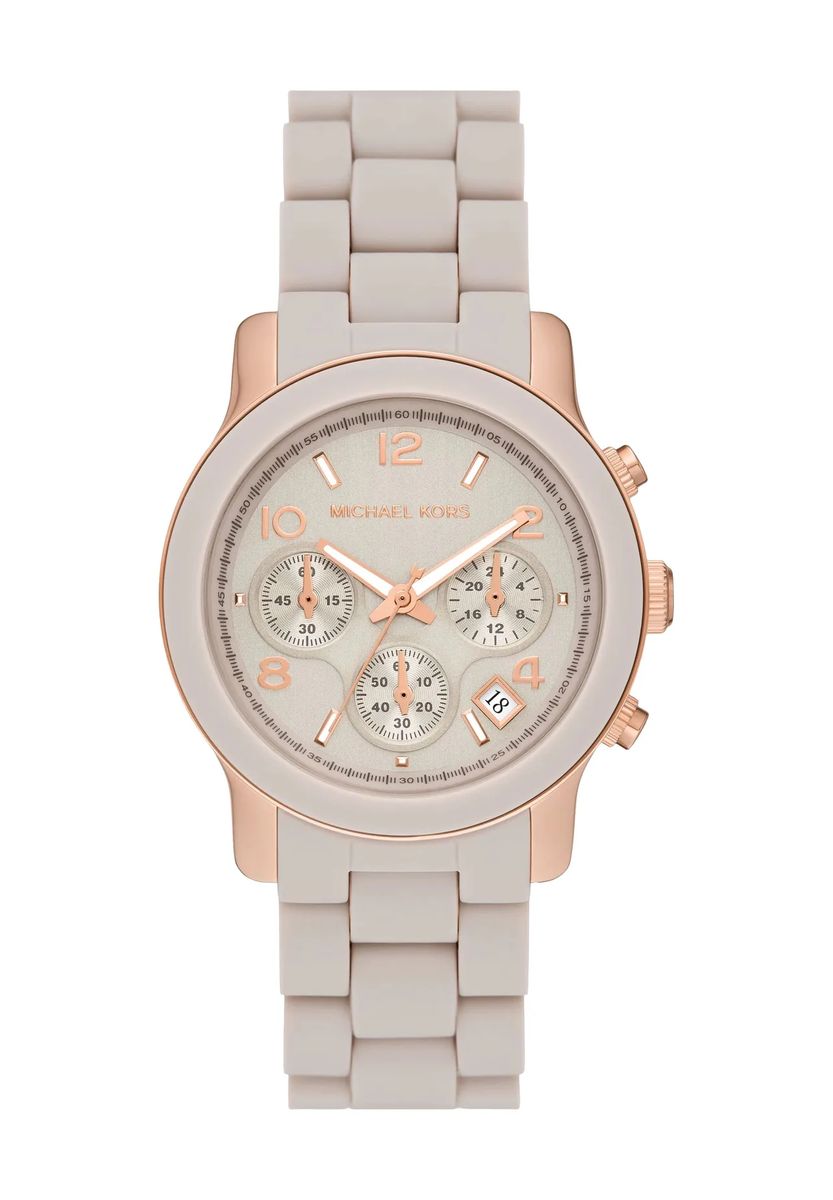 Schicker Chronograph mit Resinarmband