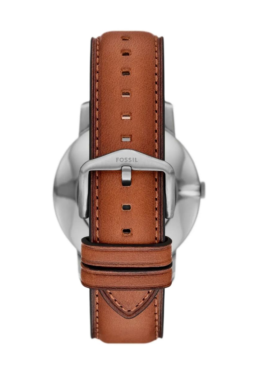 Minimalistische Analoguhr mit Lederarmband