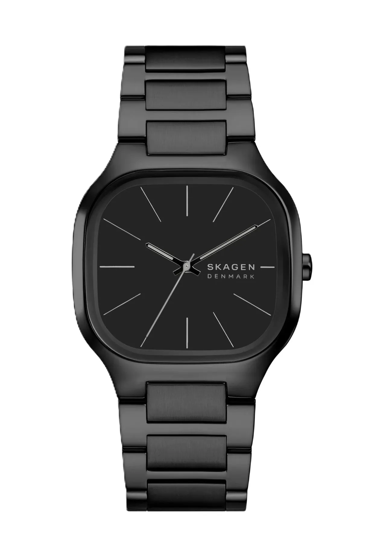 Schlanke minimalistische quadratische Uhr