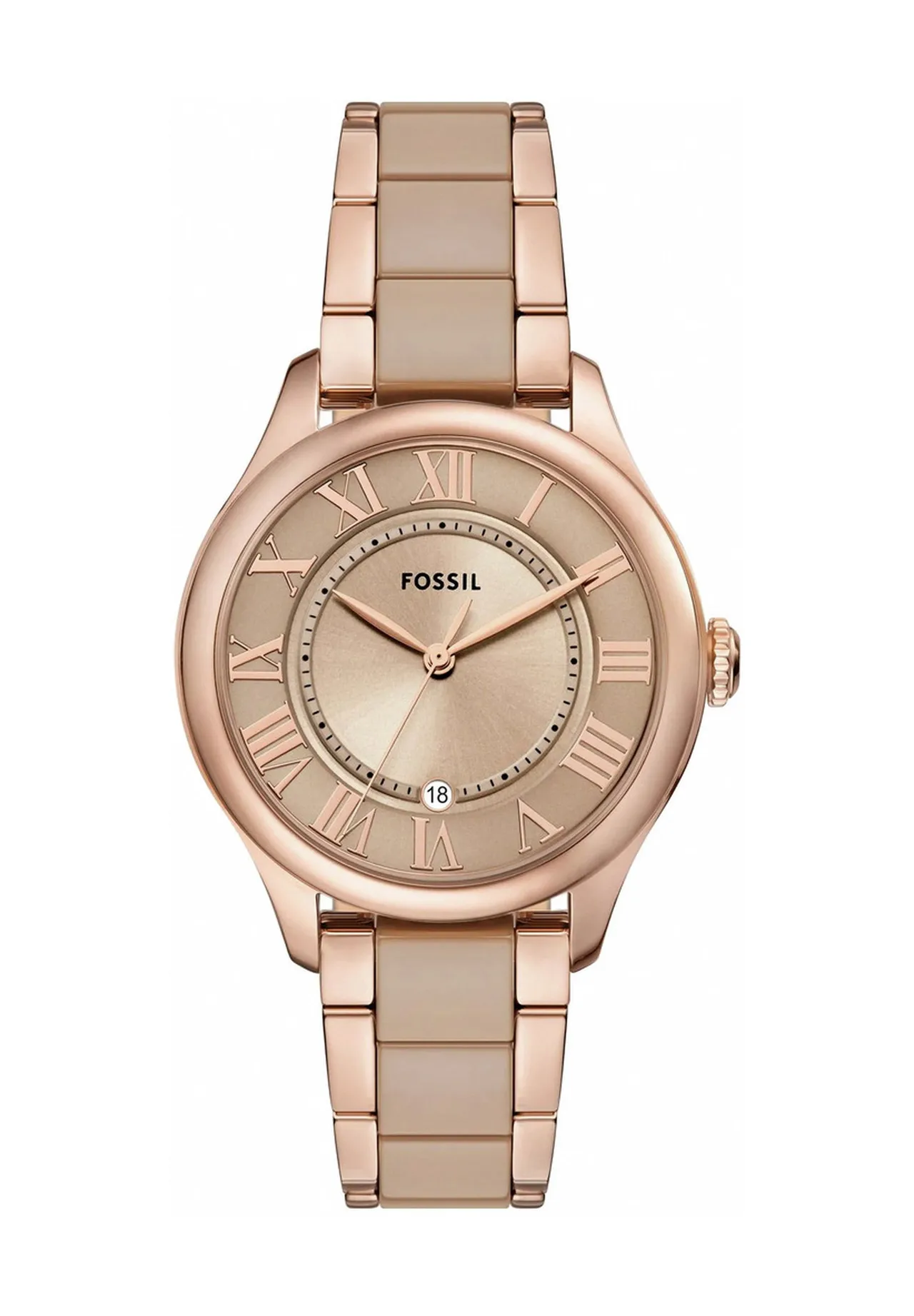Elegante Armbanduhr mit Keramikgliedern